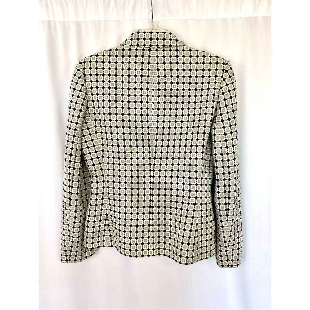 Tahari ASL Wool Blend Square Design Blazer Women’s Size 6 - Picture 3 of 15